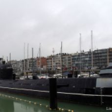 A submarine (part of Seafront, theme park about sea and shipping, fish and fisheries)
